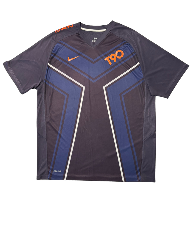 VINTAGE Nike Total 90 Dri-FIT Dark Navy & Blue Training Jersey
