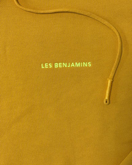Les Benjamins Mustard Yellow Logo Hoodie