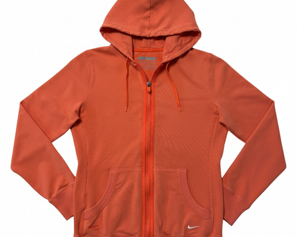 Nike Orange Full-Zip Sportswear Hoodie