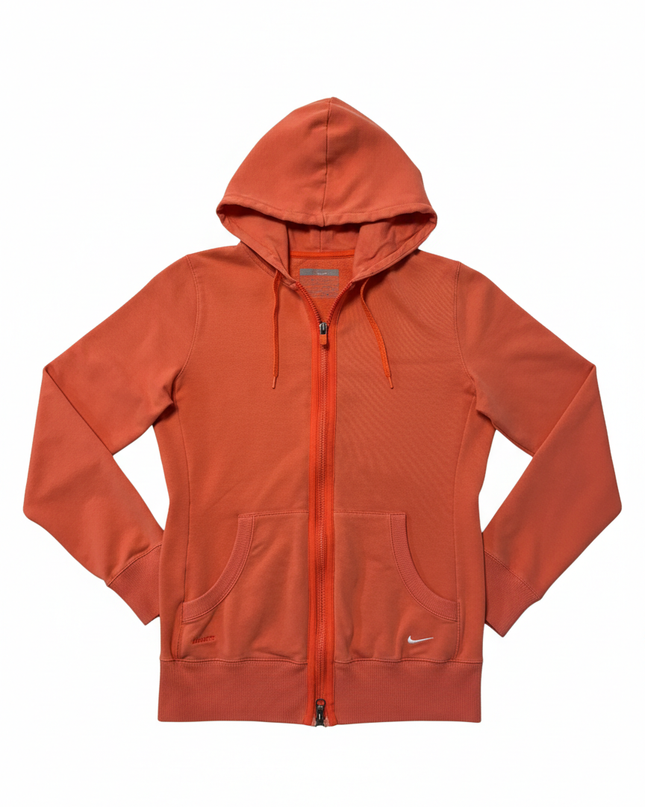 Nike Orange Full-Zip Sportswear Hoodie
