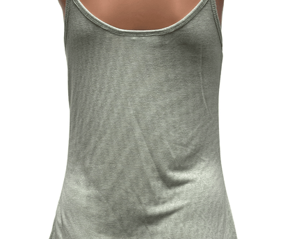 Jennifer Lopez Mint Green Glitter Ribbed Tank Top
