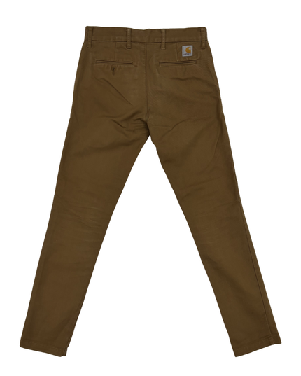 Carhartt WIP Sid Brown Duck Chino Pants - S | Waist: 29"