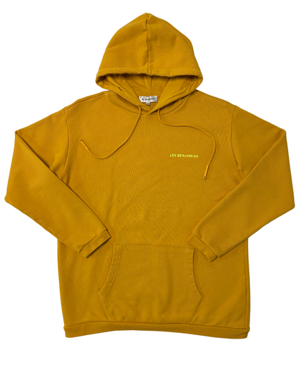 Les Benjamins Mustard Yellow Logo Hoodie
