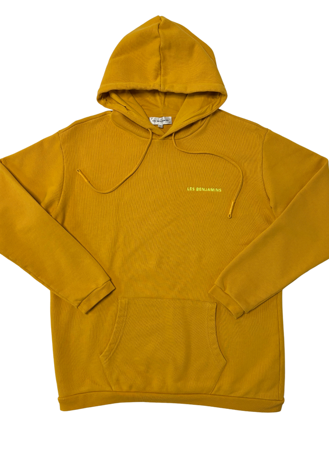 Les Benjamins Mustard Yellow Logo Hoodie