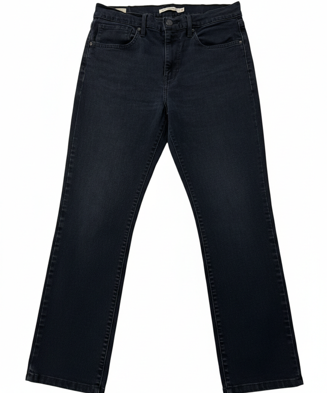 Levi's 724 High Rise Straight Leg Black Jeans