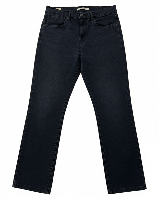 Levi's 724 High Rise Straight Leg Black Jeans