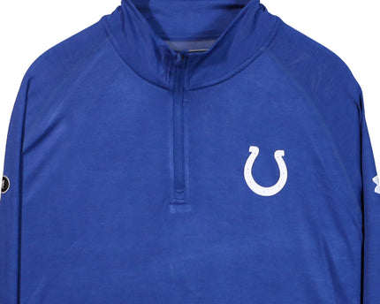 Under Armour NFL Indianapolis Colts Combine Authentic 1/4 Pullover Blue Zipper