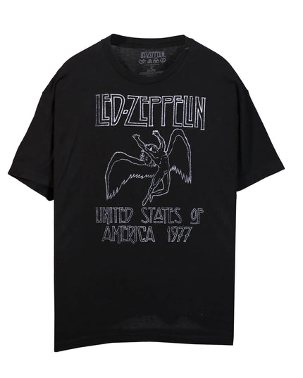 Led-Zeppelin United State Of America 1977 Black T-Shirt
