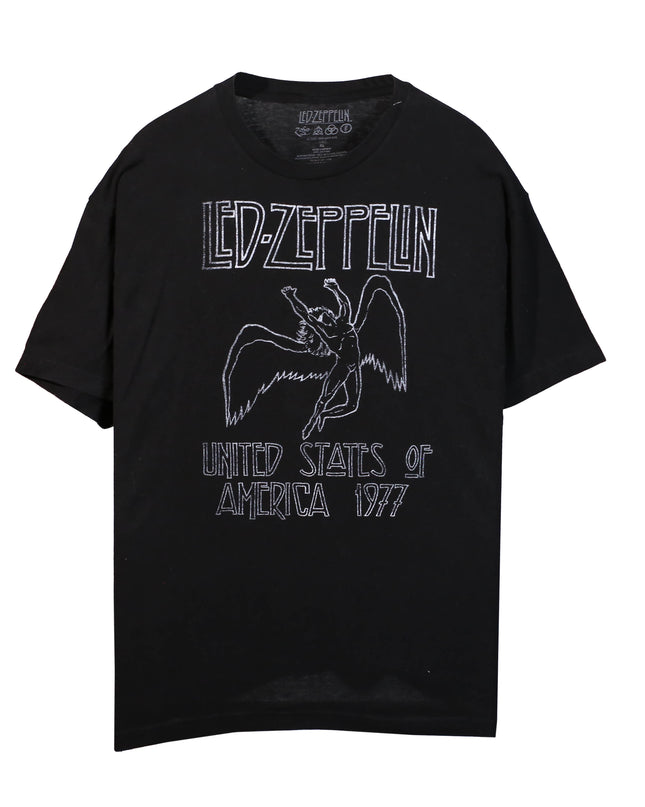 Led-Zeppelin United State Of America 1977 Black T-Shirt