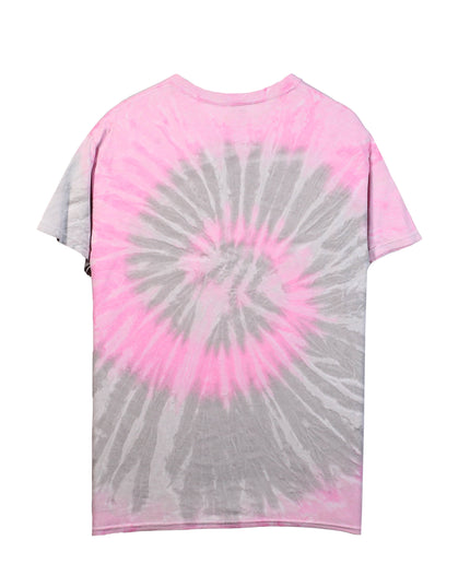 Destinations USA Great Smoky Mountains Pink & Grey Tie-Dye T-Shirt Made in USA