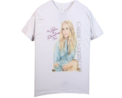 L.A.T Carrie Underwood The Denim And Rhinestones Tour White T-Shirt