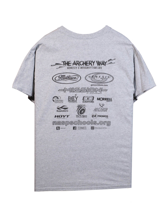 Gildan NASP 2019 Nationals 'The Archery Way' Heather Gray T-Shirt