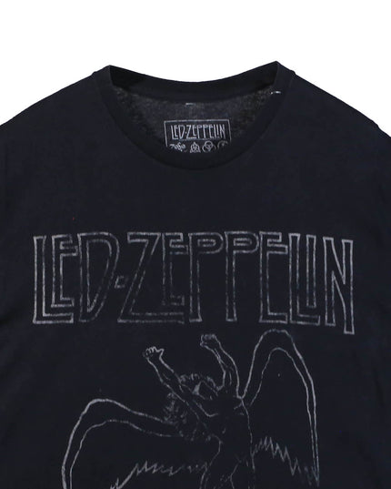 Led Zeppelin 1977 United States Tour Black Graphic T-Shirt