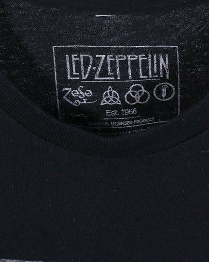 Led Zeppelin 1977 United States Tour Black Graphic T-Shirt