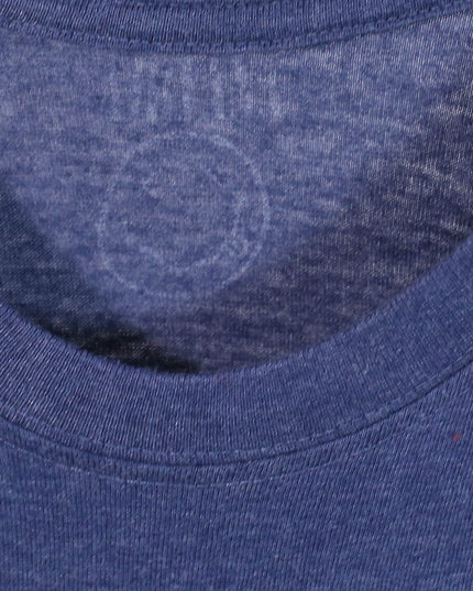 Nirvana Smiley Face Logo Blue Heather Graphic T-Shirt