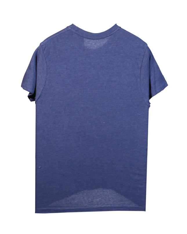 Nirvana Smiley Face Logo Blue Heather Graphic T-Shirt