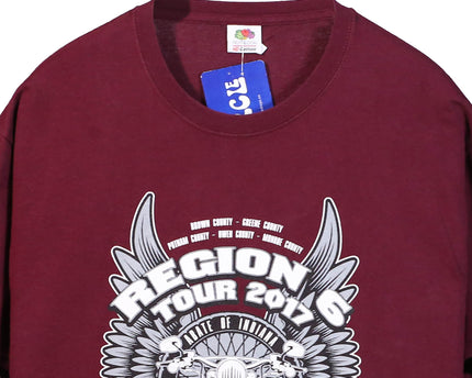 Fruit of the Loom ABATE Indiana 2017 Region 6 Motorcycle Tour T-Shirt