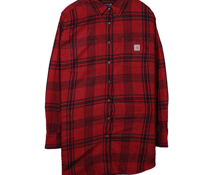 Carhartt Rugged Flex Red & Black Relaxed Fit Plaid Shirt