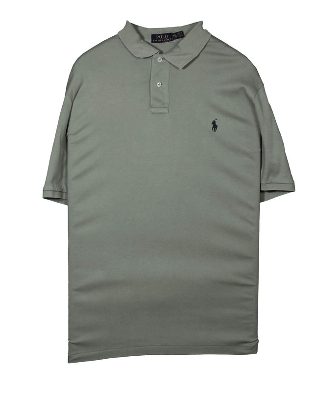 Ralph Lauren Classic Sage Green Piqué Polo Shirt