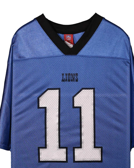 Reebok NFL Detroit Lions Roy Williams #11 Blue Mesh Jersey