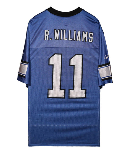 Reebok NFL Detroit Lions Roy Williams #11 Blue Mesh Jersey