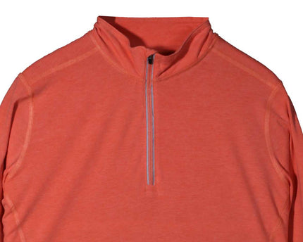 Carhartt Force Heathered Clay Red 1/4 Zip Pullover Shirt