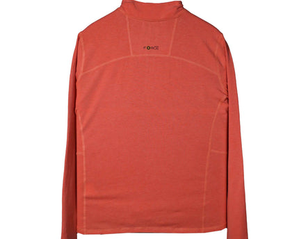 Carhartt Force Heathered Clay Red 1/4 Zip Pullover Shirt