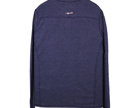 Carhartt Force Heather Navy Blue Quarter-Zip Pullover