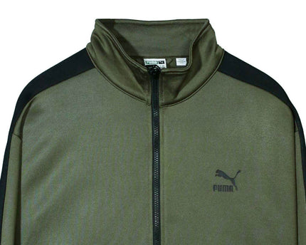 Puma Sport Full Zip Athletic Warm-Up Green Jacket
