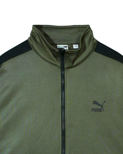 Puma Sport Full Zip Athletic Warm-Up Green Jacket