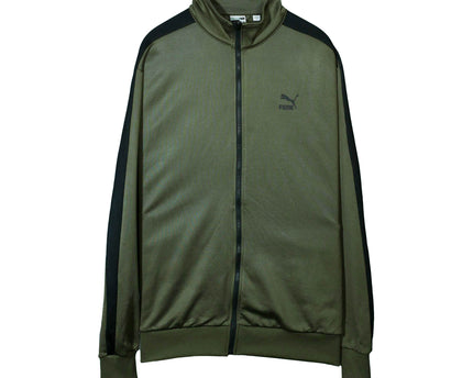 Puma Sport Full Zip Athletic Warm-Up Green Jacket