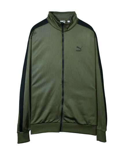 Puma Sport Full Zip Athletic Warm-Up Green Jacket