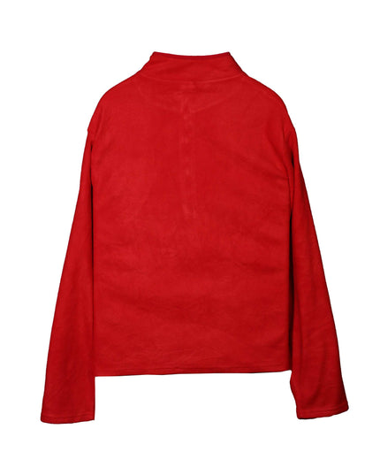 Disney Store Mickey & Minnie Red Fleece Half-Zip Pullover