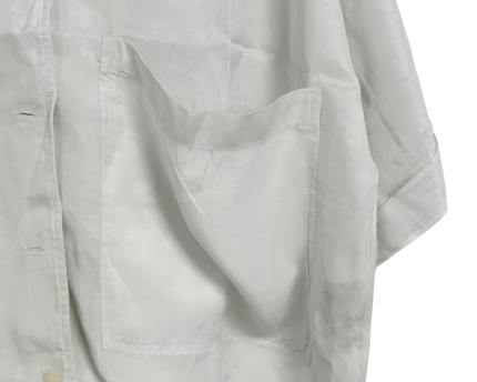 ZARA White Oversized Pocket Shirt