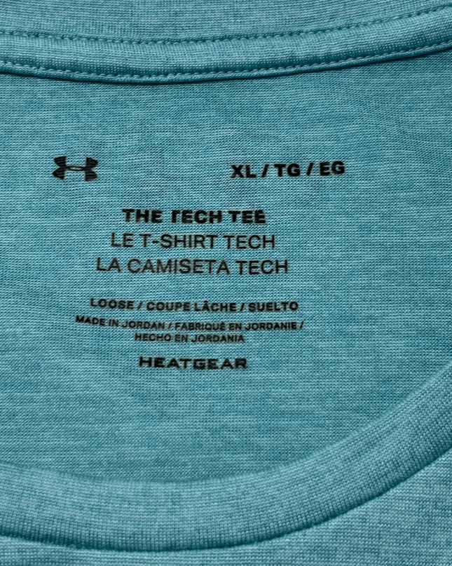 Under Armour The Tech Tee Heathered Blue Sports T-Shirt