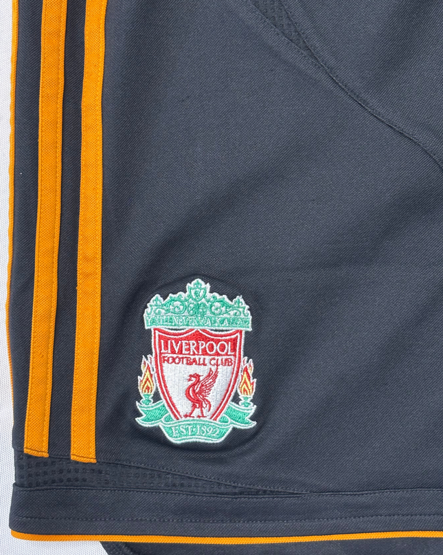 ADIDAS Liverpool FC Black & Orange CLIMACOOL Football Shorts