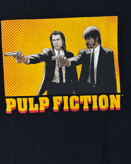 Pulp Fiction Graphic Black Movie T-Shirt - XL