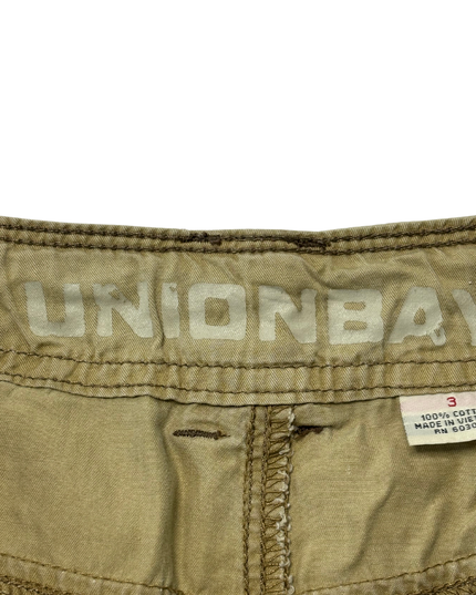 Unionbay Khaki Utility Pocket Cargo Mini Skirt - M | Waist:30"