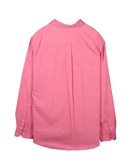 Chaps Easy Care Coral Pink Casual Button-Down Shirt