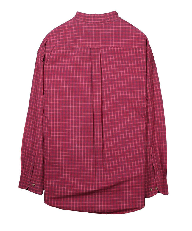 Nautica Red Plaid Button Down Long Sleeve Shirt
