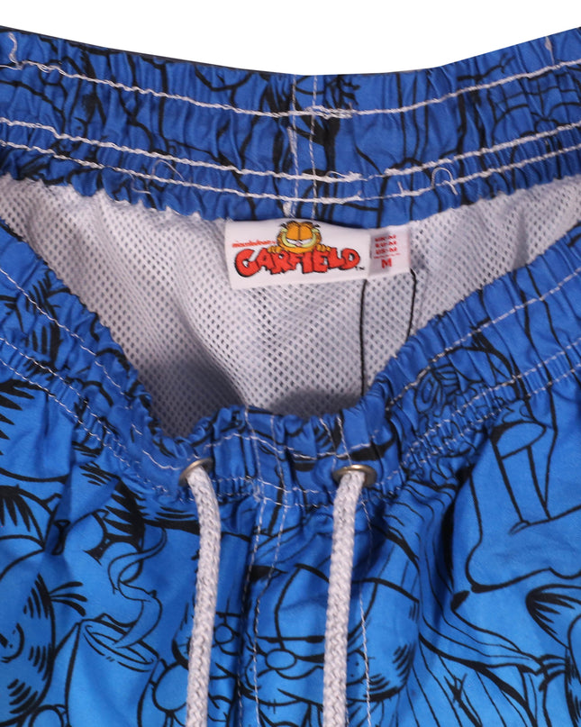 Garfield Blue Ombré All-Over Print Swim Shorts