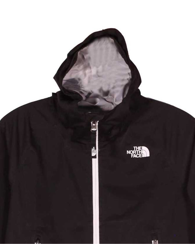 The North Face Contrast Zip Black Hooded Windbreaker Jacket