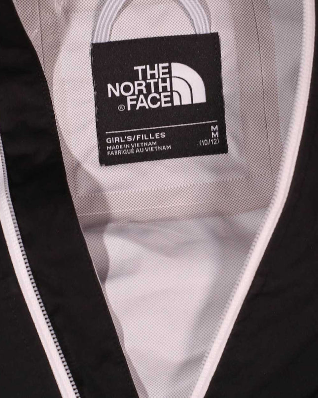 The North Face Contrast Zip Black Hooded Windbreaker Jacket