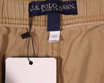 U.S. Polo Assn. Khaki Drawstring Casual Chino Shorts