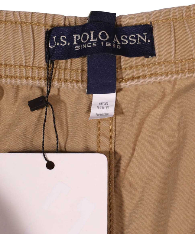 U.S. Polo Assn. Khaki Drawstring Casual Chino Shorts
