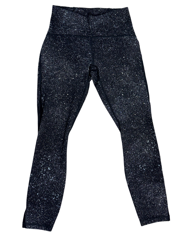 Lululemon Wunder Train High-Rise 25″ Tights – Cosmic Camo/Black Speckle - XS