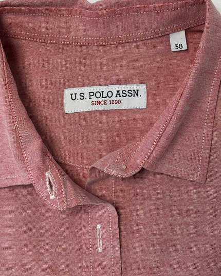 U.S. Polo Assn. Heather Rose Fitted Oxford Button-Down Shirt