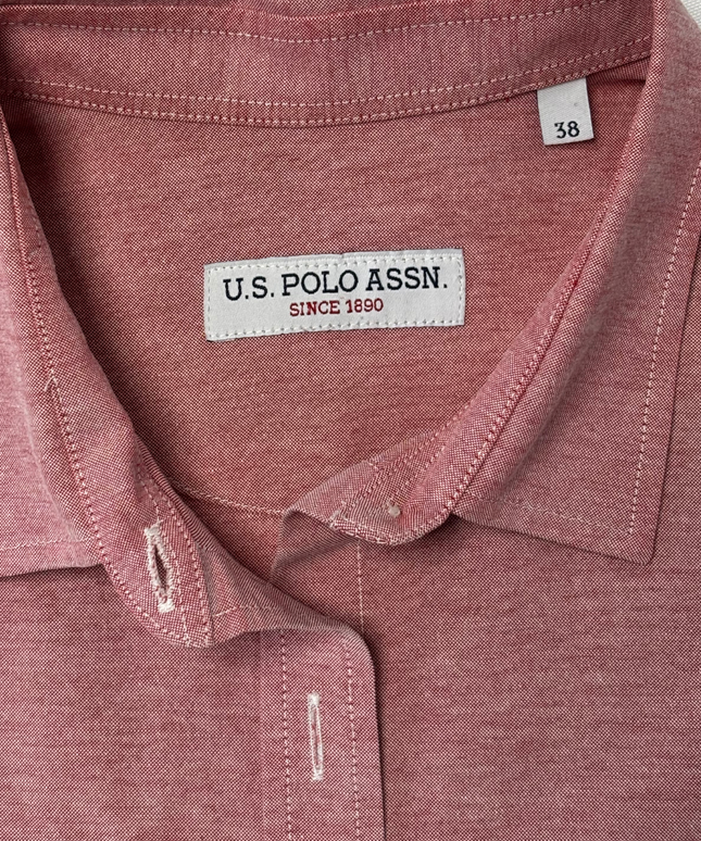 U.S. Polo Assn. Heather Rose Fitted Oxford Button-Down Shirt