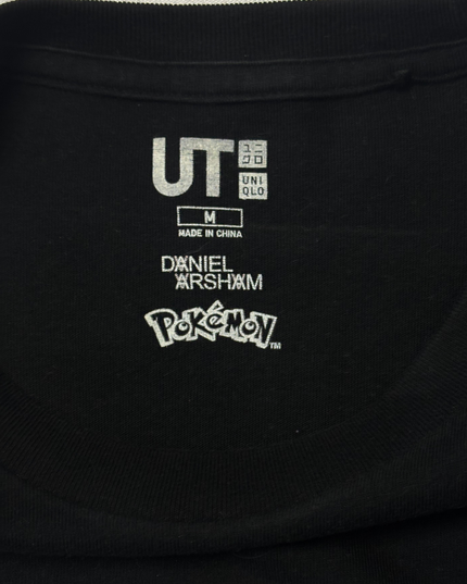 UNIQLO UT x Pokémon Pikachu and Trainer 3020 Graphic Black T-Shirt