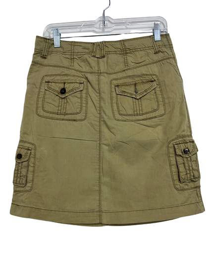 Unionbay Khaki Utility Pocket Cargo Mini Skirt - M | Waist:30"